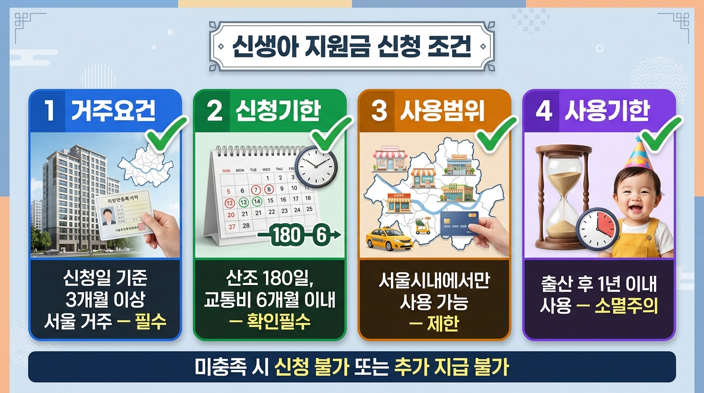 신생아 지원금 신청 조건