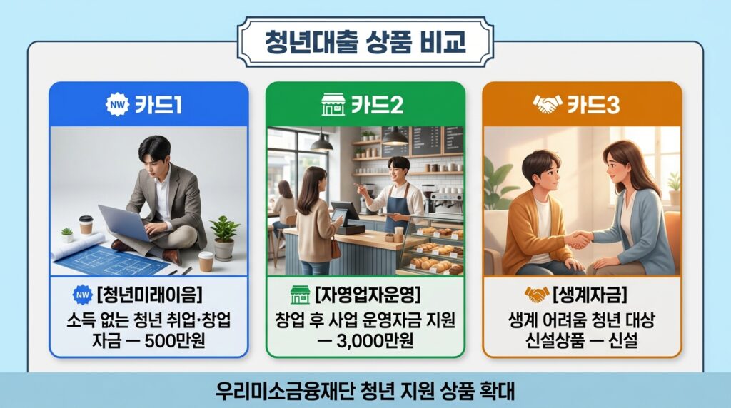청년대출 상품 비교
